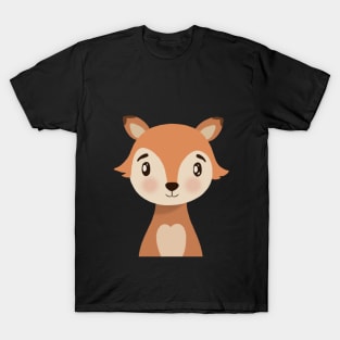 Baby Fox Illustration T-Shirt